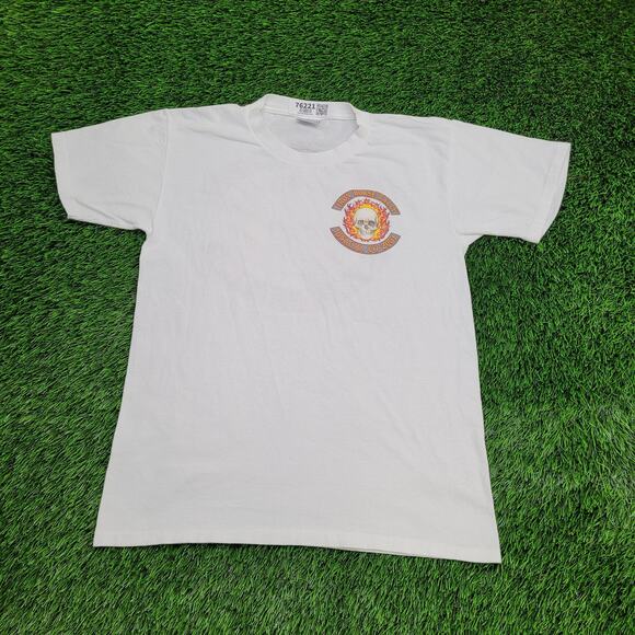 Vintage 2001 Iron Horse Rally Shirt Medium 20x26 Skull Biker - Picture 4 of 14